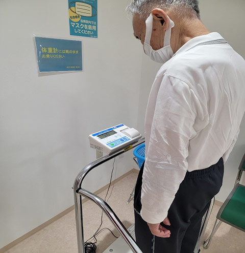 透析後の体重測定
